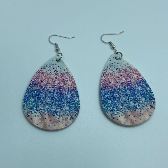 Glitter Drop Earrings  - Picture 2 of 5
